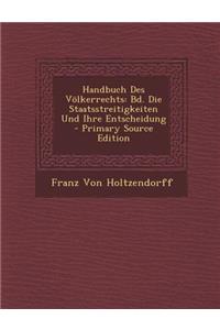 Handbuch Des Volkerrechts