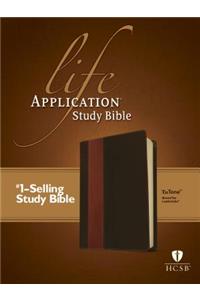 HCSB Life Application Study Bible Tutone Brown/Tan