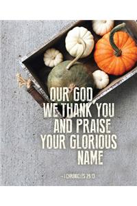 Our God Thanksgiving Bulletin Large (Pkg of 50)