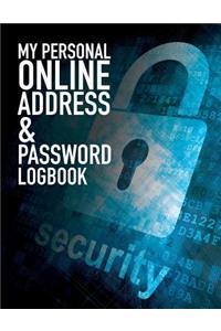 My Personal Online Address & Password Logbook