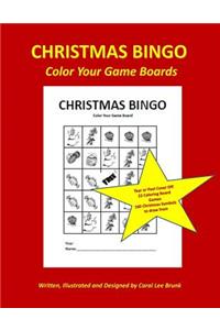 Christmas Bingo Color Your Game Boards