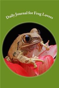 Daily Journal for Frog Lovers