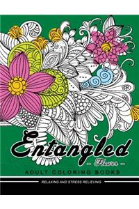 Entangled Flower Adult coloring Book