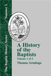 A History of the Baptists - Vol. 1