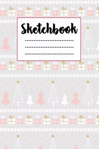 Pink Christmas Pattern Sketchbook