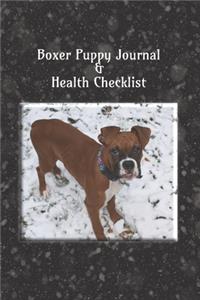 Boxer Puppy Journal & Health Checklist
