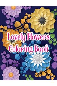 Lovely Flowers Coloring Book