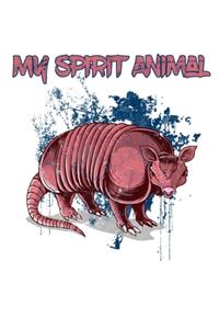Armadillo My Spirit Animal Braun Rot