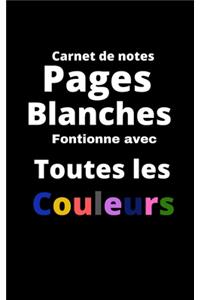 Carnet de notes Pages Blanches