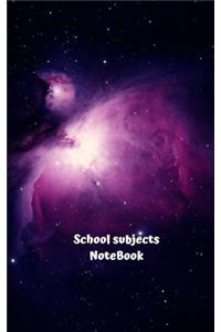 School Subjects NoteBook