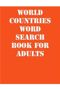 World Countries Word Search Book For Adults