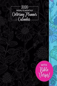 2020 Weekly & Monthly Coloring Planner Calendar