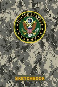 US Army Digital Camo Sketchbook