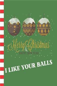 Merry Christmas & Happy New Year I Like Your Balls