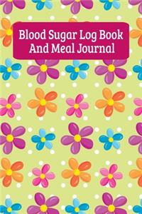 Blood Sugar Log Book And Meal Journal