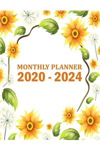 2020-2024 Monthly Planner