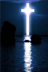 2020 Weekly Planner Glowing Cross Water Reflection Night 134 Pages