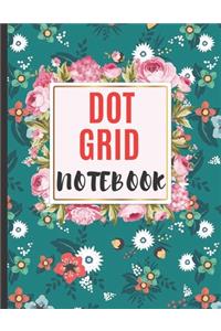 Dot Grid Notebook: Dotted Notebook - 8.5 X 11 size - Do Grid Paper Notebook With Black Dots Over White Pages