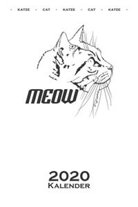 Mischlingskatze Meow Kalender 2020