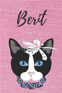 Notizbuch Katze / Notizheft / Journal / Malbuch / Tagebuch / Kritzelbuch / DIN A5 / Geschenk Berit