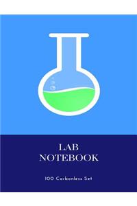 Lab Notebook 100 Carbonless Set: Chemistry Students 100 Duplicate Page Sets
