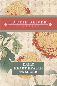 Daily Heart Health Tracker (Keika Hasegawa Chrysanthemum Flowers from Vintage Japanese Woodblock Prints Cover)