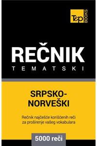 Srpsko-Norveski Tematski Recnik - 5000 Korisnih Reci