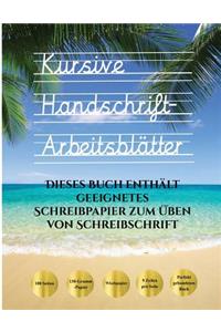Kursive Handschrift-Arbeitsblätter