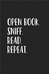 Open Book Sniff Read Repeat