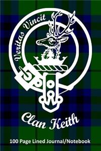 Clan Keith 100 Page Lined Journal/Notebook