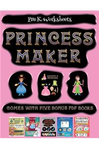 Pre K Worksheets (Princess Maker - Cut and Paste)