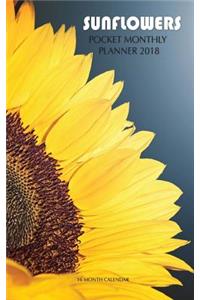 Sunflowers Pocket Monthly Planner 2018