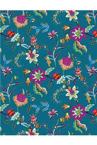 My Big Fat Journal Notebook Chinoiserie Pattern On Blue