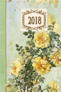 2018 Diary Roses Yellow Design