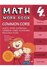 4th Grade Math Workbook Common Core Math: Math Workbook Grade 4  Common Core Math Workbook Grade 4 (Ccss Standard Practice): Common Core Math Workbook: Volume 5