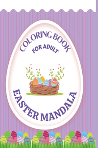 Easter Mandala Coloring Book For Adult
