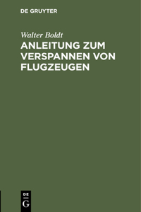 Anleitung Zum Verspannen Von Flugzeugen