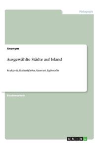 Ausgewählte Städte auf Island