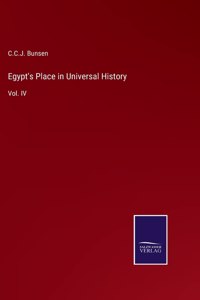 Egypt's Place in Universal History