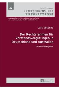 Rechtsrahmen fuer Vorstandsverguetungen in Deutschland und Australien