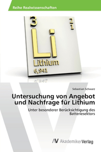 Untersuchung von Angebot und Nachfrage für Lithium