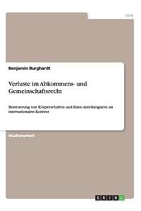 Verluste im Abkommens- und Gemeinschaftsrecht: Besteuerung von Körperschaften und ihren Anteilseignern im internationalen Kontext