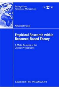 Empirical Research Within Resource-Based Theory