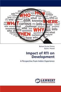 Impact of RTI on Development