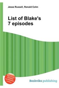 List of Blake's 7 Episodes