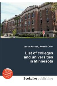 List of Colleges and Universities in Minnesota