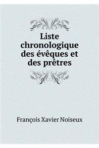 Liste Chronologique Des Eveques Et Des Pretres