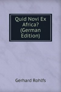 Quid Novi Ex Africa? (German Edition)