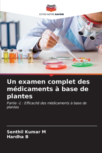 examen complet des médicaments à base de plantes