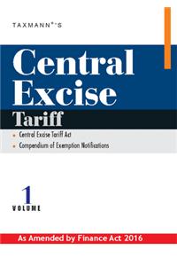 Central Excise - Tariff & Manual( Set Of Two Volumes)